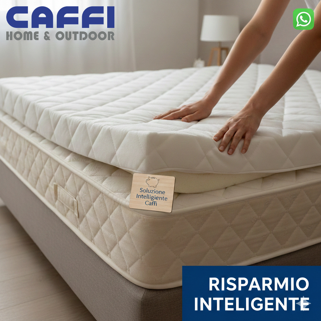 Risparmio intelligente Caffi: come rigenerare un materasso scomodo con un topper su misura