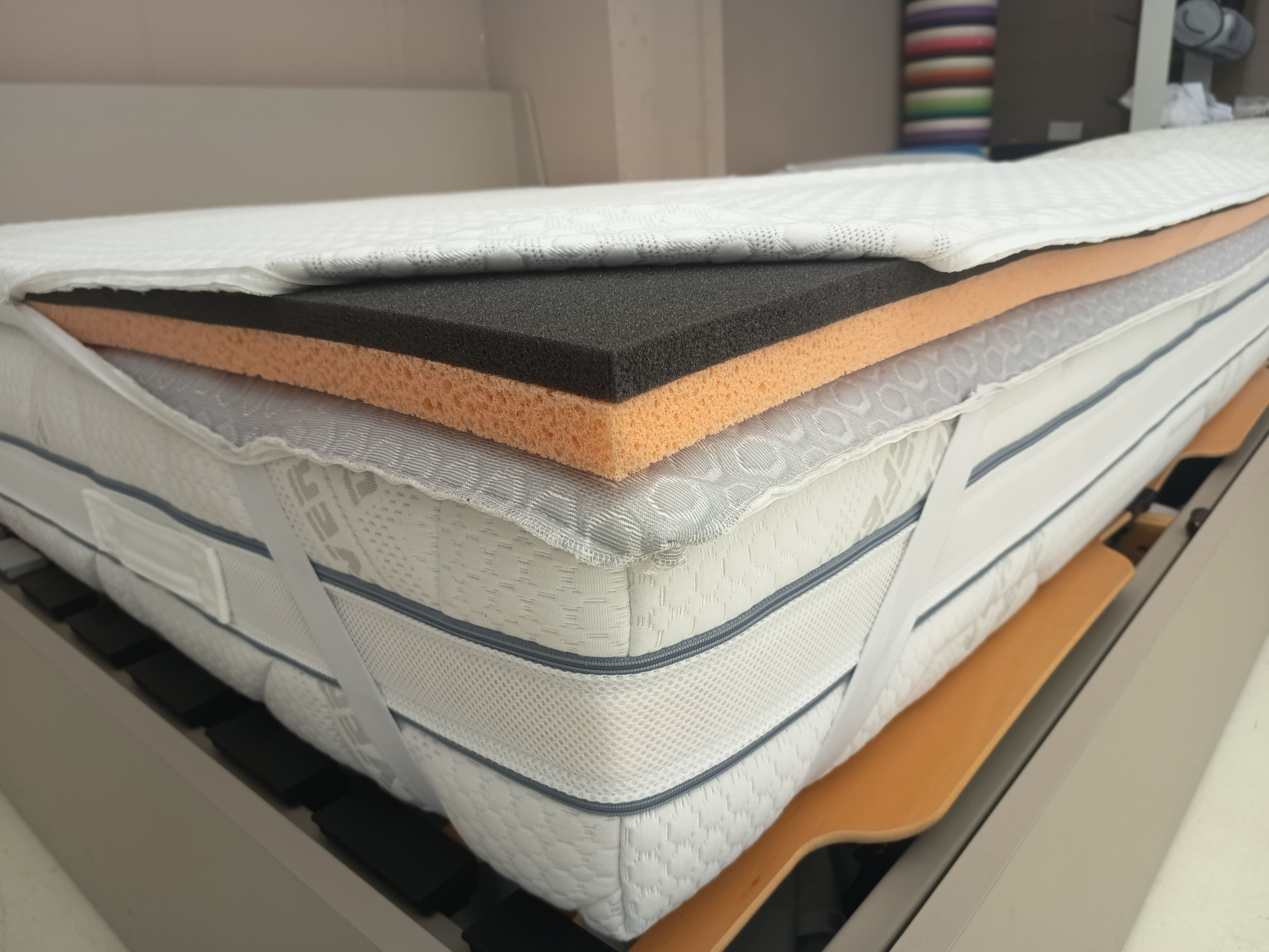 COMPRA ONLINE TOPPER MATERASSO TREVISO TOPPER AIR IGIENE E BENESSERE topper 100% made in italy  - Caffi