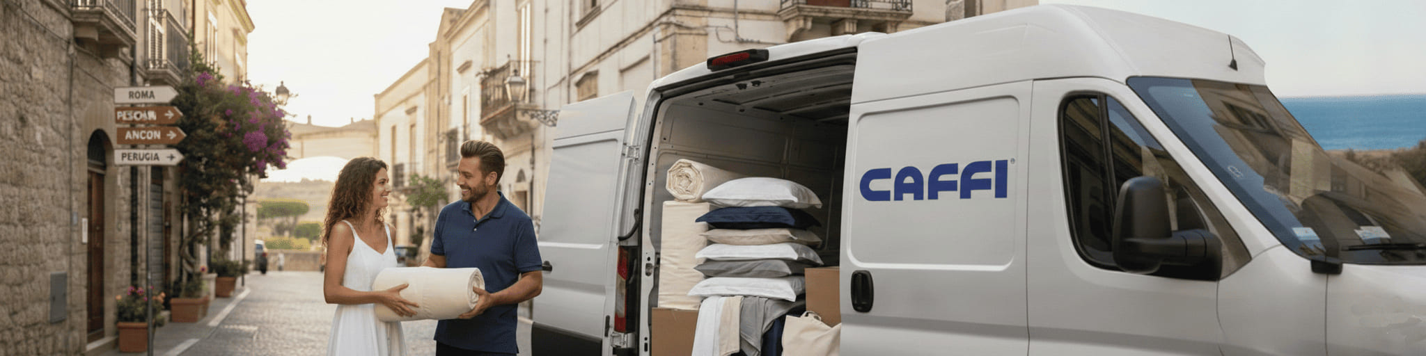 Topper su misura e completi letto Lazio Abruzzo Marche Umbria - Caffi