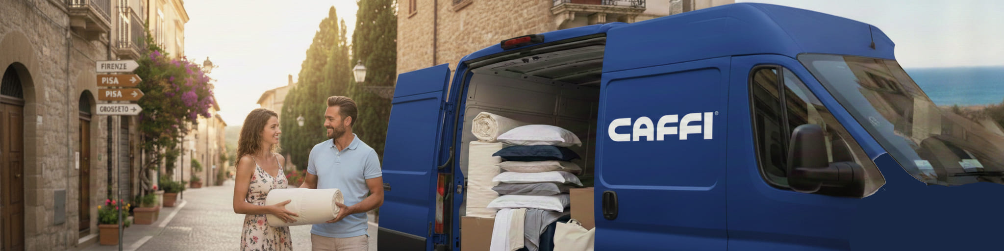 Topper artigianale e corredo casa Toscana Liguria Firenze Genova - Caffi